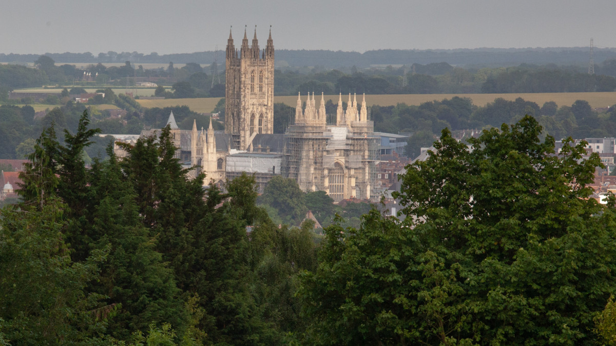 Blick auf die Kathedrale von Canterbury