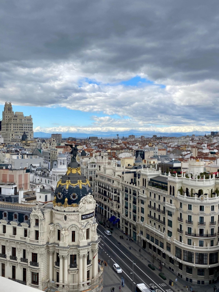 Blick über die Dächer von Madrid