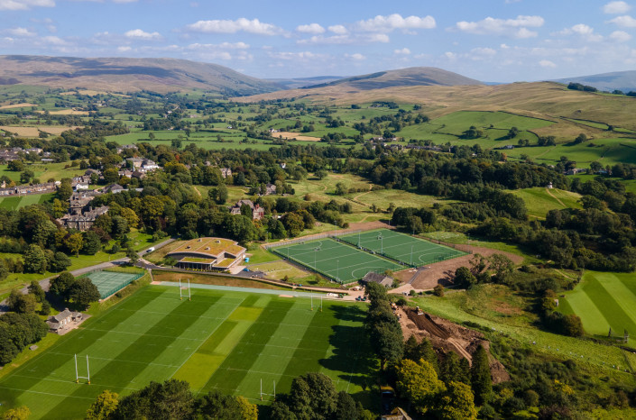 Luftaufnahme Sedbergh School-Campus