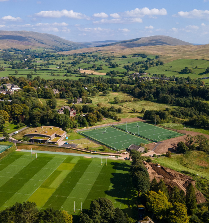 Luftaufnahme Sedbergh School-Campus